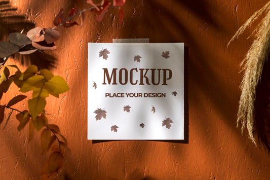 Free Beautiful Autumn Moodboard Mock-Up Psd