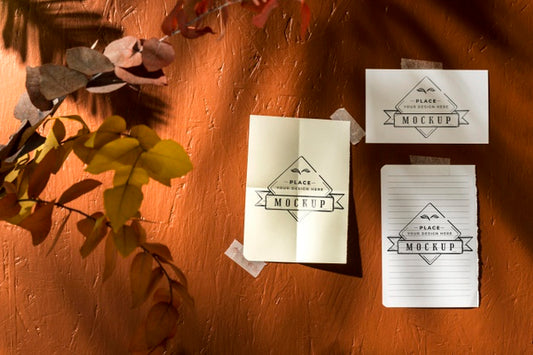 Free Beautiful Autumn Moodboard Mock-Up Psd