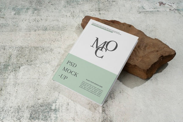 Free Beautiful Book Cover Mockup Psd