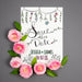 Free Beautiful Card Mockup With Roses Psd