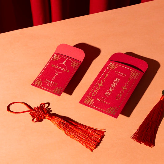 Free Beautiful Chinese New Year Concept Mock-Up Psd