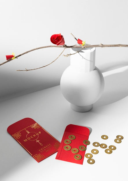 Free Beautiful Chinese New Year Concept Mock-Up Psd