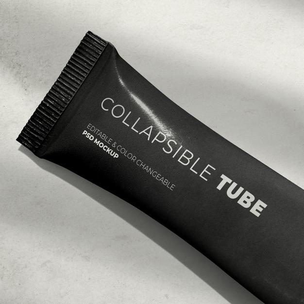 Free Beautiful Collapsing Tube Mockup Product Psd