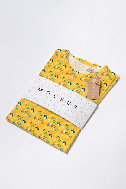 Free Beautiful Colorful Shirt Concept Mock-Up Psd