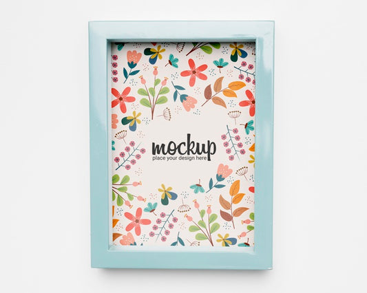 Free Beautiful Floral Concept Mock-Up Psd