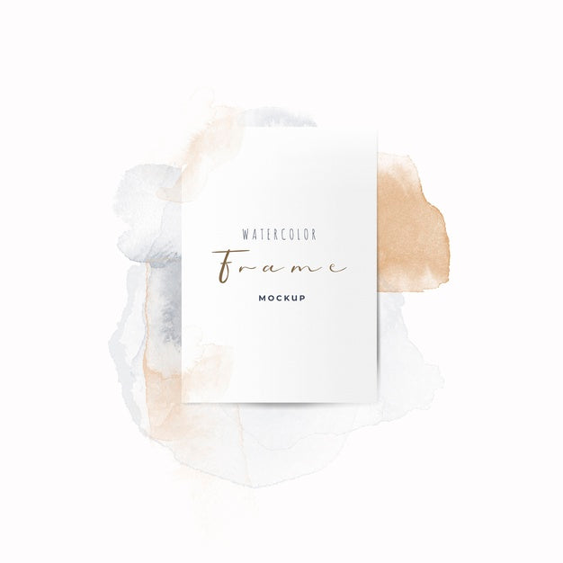 Free Beautiful Frame With Watercolor Brushes Psd