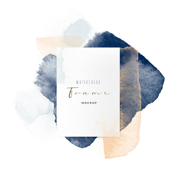 Free Beautiful Frame With Watercolor Brushes Psd