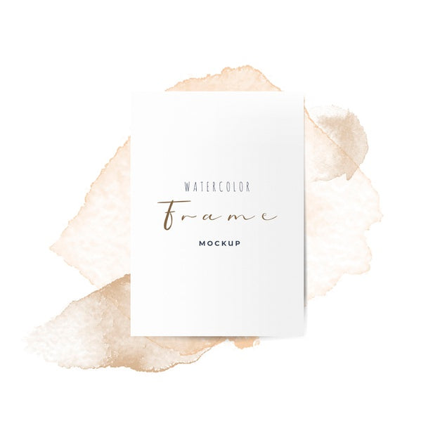 Free Beautiful Frame With Watercolor Brushes Psd