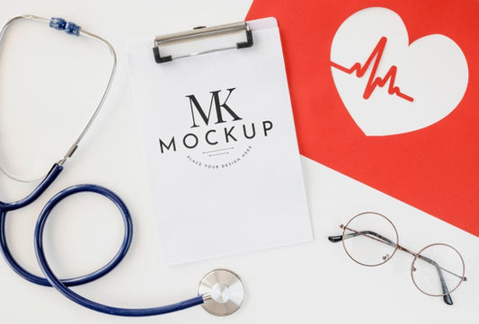 Free Beautiful Heart Concept Mock-Up Psd