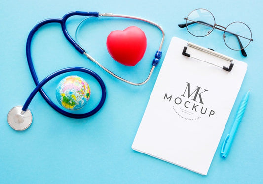 Free Beautiful Heart Concept Mock-Up Psd