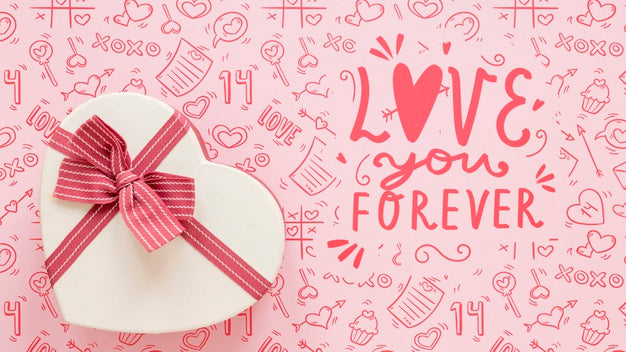 Free Beautiful Valentine'S Day Concept Mock-Up Psd