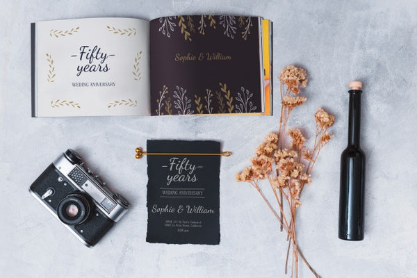 Free Beautiful Wedding Card Mockup Psd