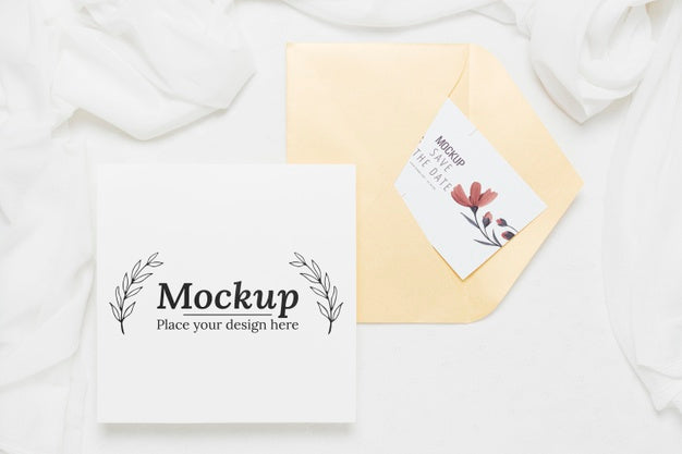 Free Beautiful Wedding Concept Mock-Up Psd