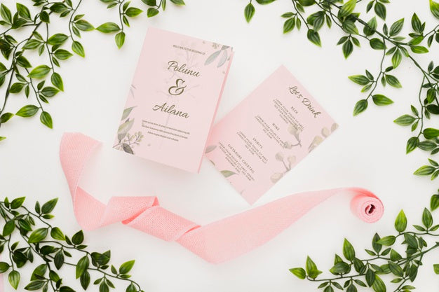 Free Beautiful Wedding Concept Mock-Up Psd