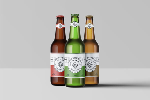 Free Beer Bottles Psd Mockup