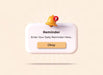 Free Beige Reminder In 3D Design Mockup Template Psd