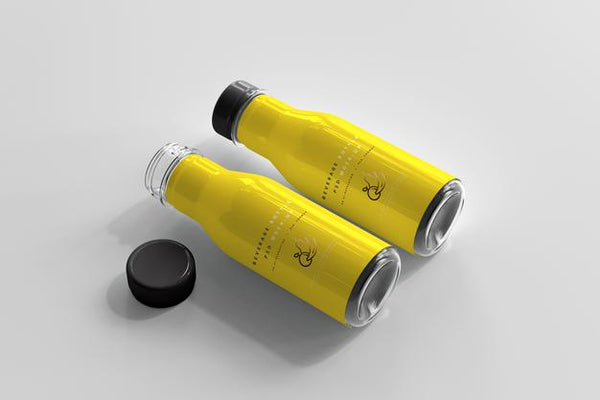 Free Beverage Bottle Mockup Psd