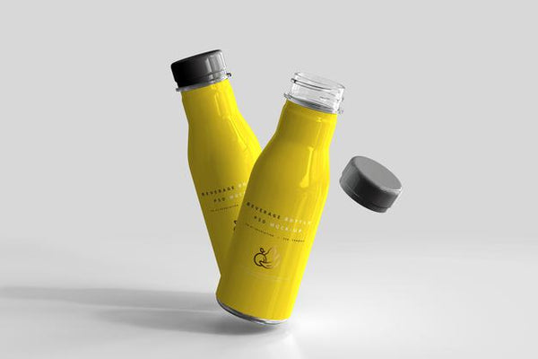 Free Beverage Bottle Mockup Psd