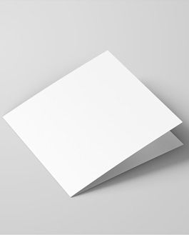 Free Bi-Fold Square Leaflet Mockup