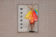 Free Big Billboard Mockup On Wall Psd