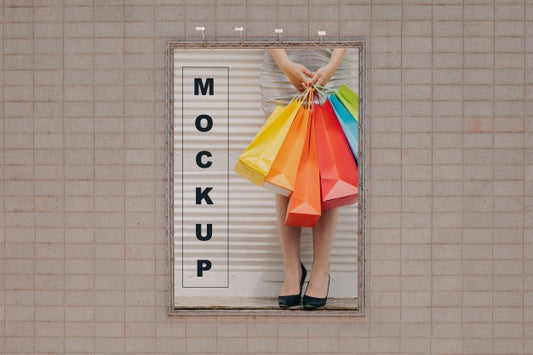 Free Big Billboard Mockup On Wall Psd
