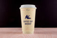 Free Big Coffee Cup On Desk Mockup