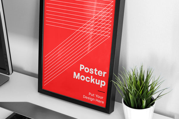 Free Big Frame Poster Mockup