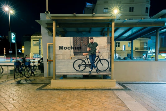 Free Billboard Mockup At Subway Station Psd