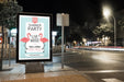 Free Billboard Mockup In City At Night Psd
