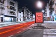 Free Billboard Mockup In City At Night Psd