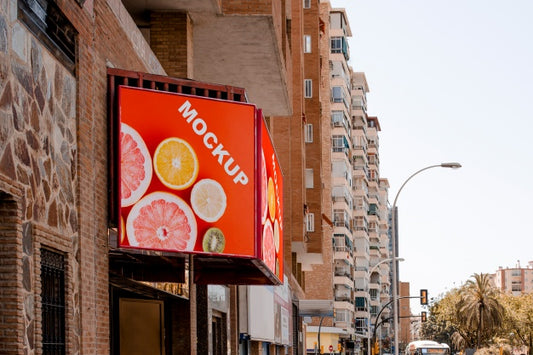 Free Billboard Mockup In Urban Environment Psd