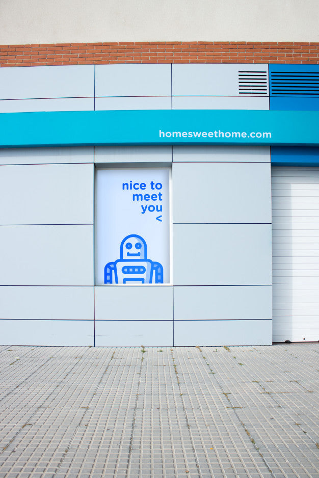 Free Billboard Mockup On Shop Window Psd
