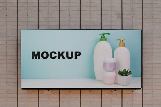 Free Billboard Mockup On Wall Psd