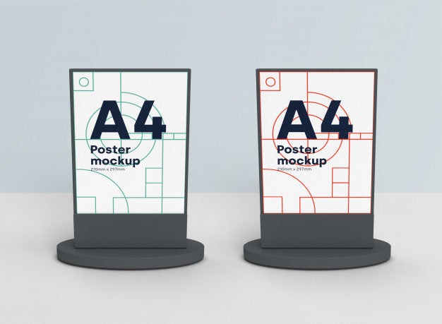 Free Billboard Mockups Scene 3D Psd