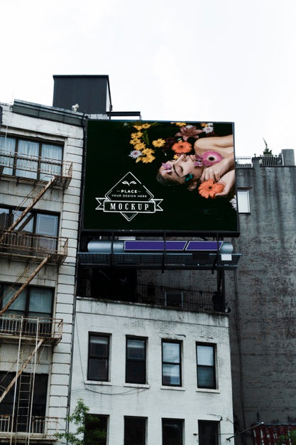 Free Billboard Sign Concept Mock-Up Psd