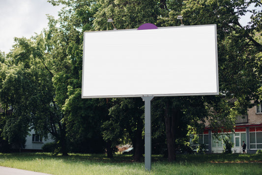 Free Billboard With Blank Surface For Advertising Psd