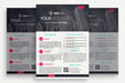 Free Black And White Business Brochure Psd