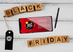 Free Black Friday Concept With Mock-Up Smartphone Psd