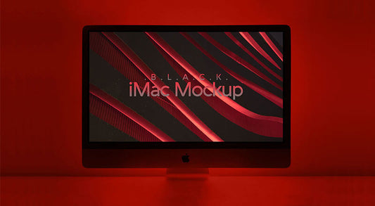 Free Black Imac Pro Mockup Psd