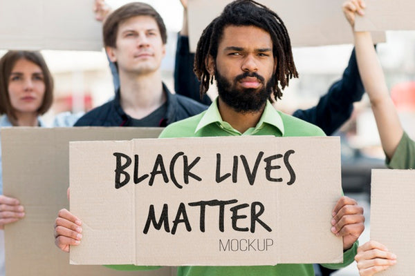 Free Black Lives Matter Concept Mock-Up Psd