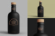 Free Black Matte Bottle Mockup