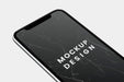 Free Black Screen Smartphone Mockup Design Psd