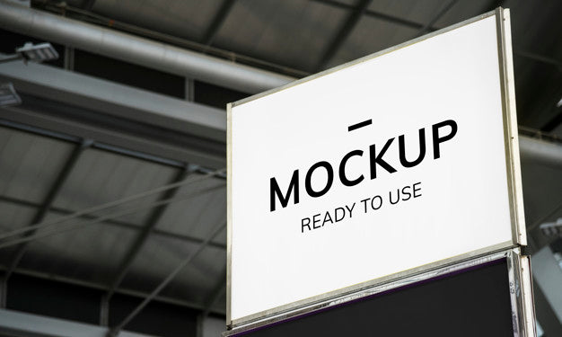 Free Blank Billboard Mockup Psd