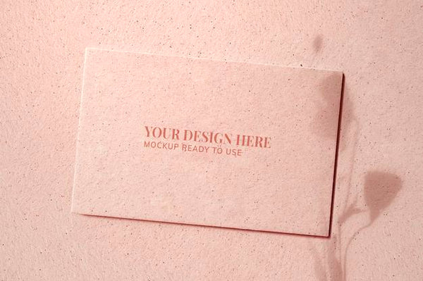 Free Blank Business Card Mockup Design Psd