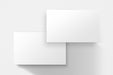 Free Blank Business Card Mockup Psd In White Tone With Front And Rear View