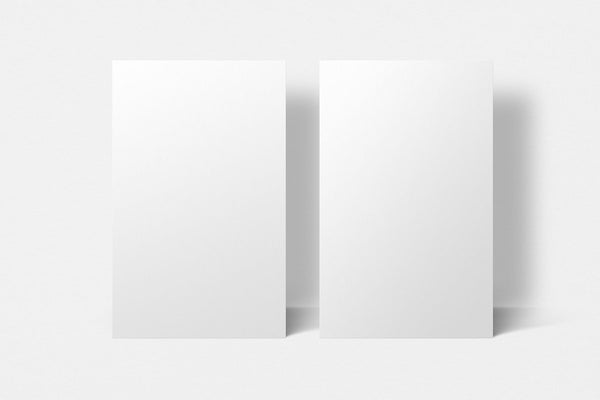 Free Blank Business Card Mockup Psd In White Tone With Front And Rear View