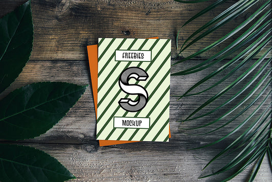 Free Blank Card Psd Mockup
