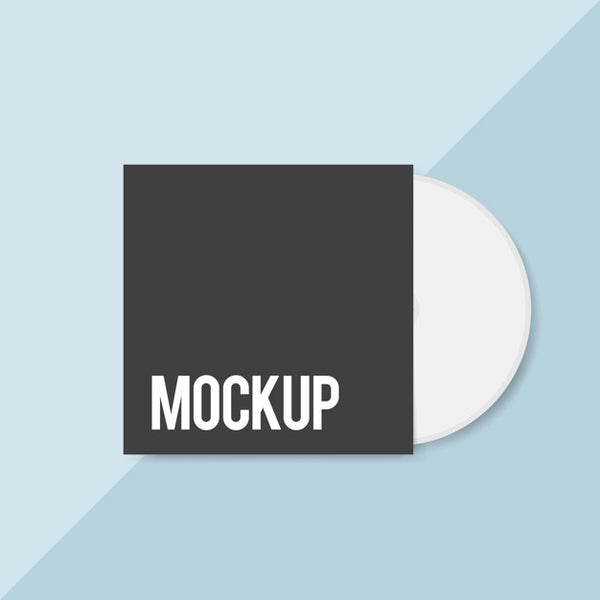 Free Blank Cd Cover Design Mockup Psd