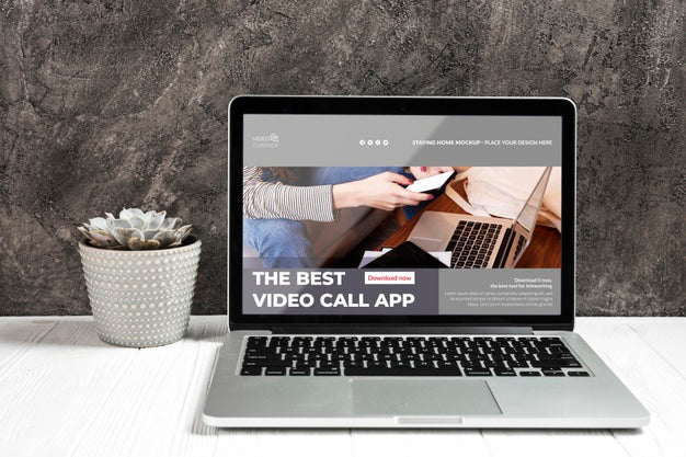 Free Blank Screen Concept Mock-Up Psd