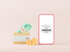 Free Blank Screen Smart Phone Computer Mockup Psd
